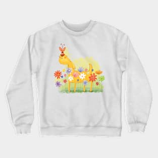 I love flower dog Crewneck Sweatshirt